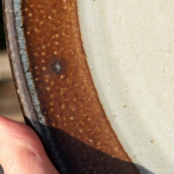 Monroe Salt Works Northern Fruits Pears and Strawberries Large Dinner Plate 11" - Picture 2 of 8